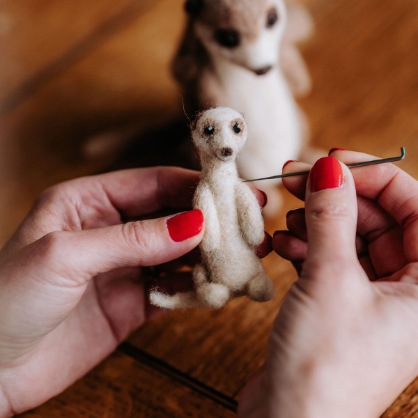 Meerkat Family Needle Felting Craft Kit