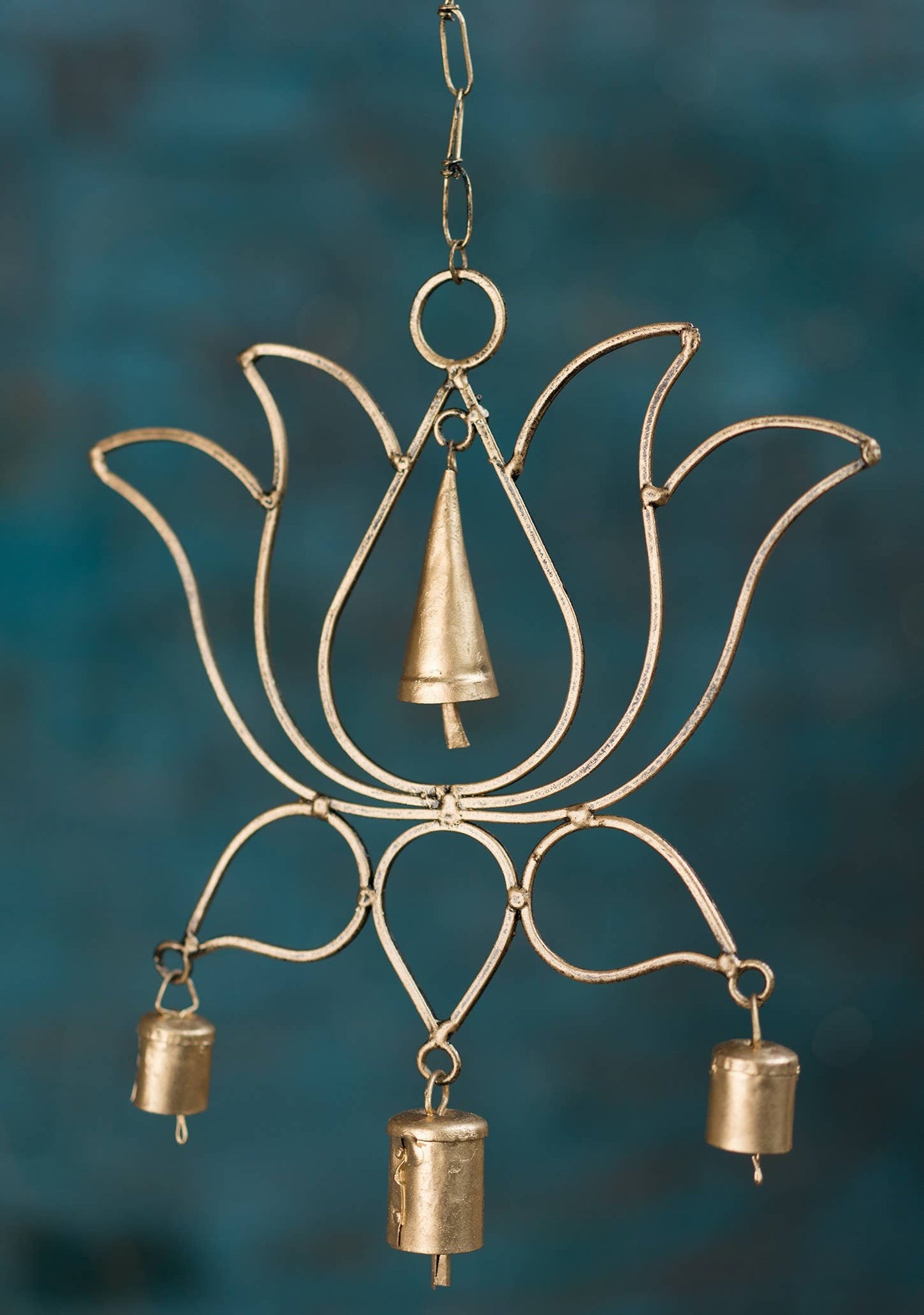 Lotus Flower Windchime With Bells