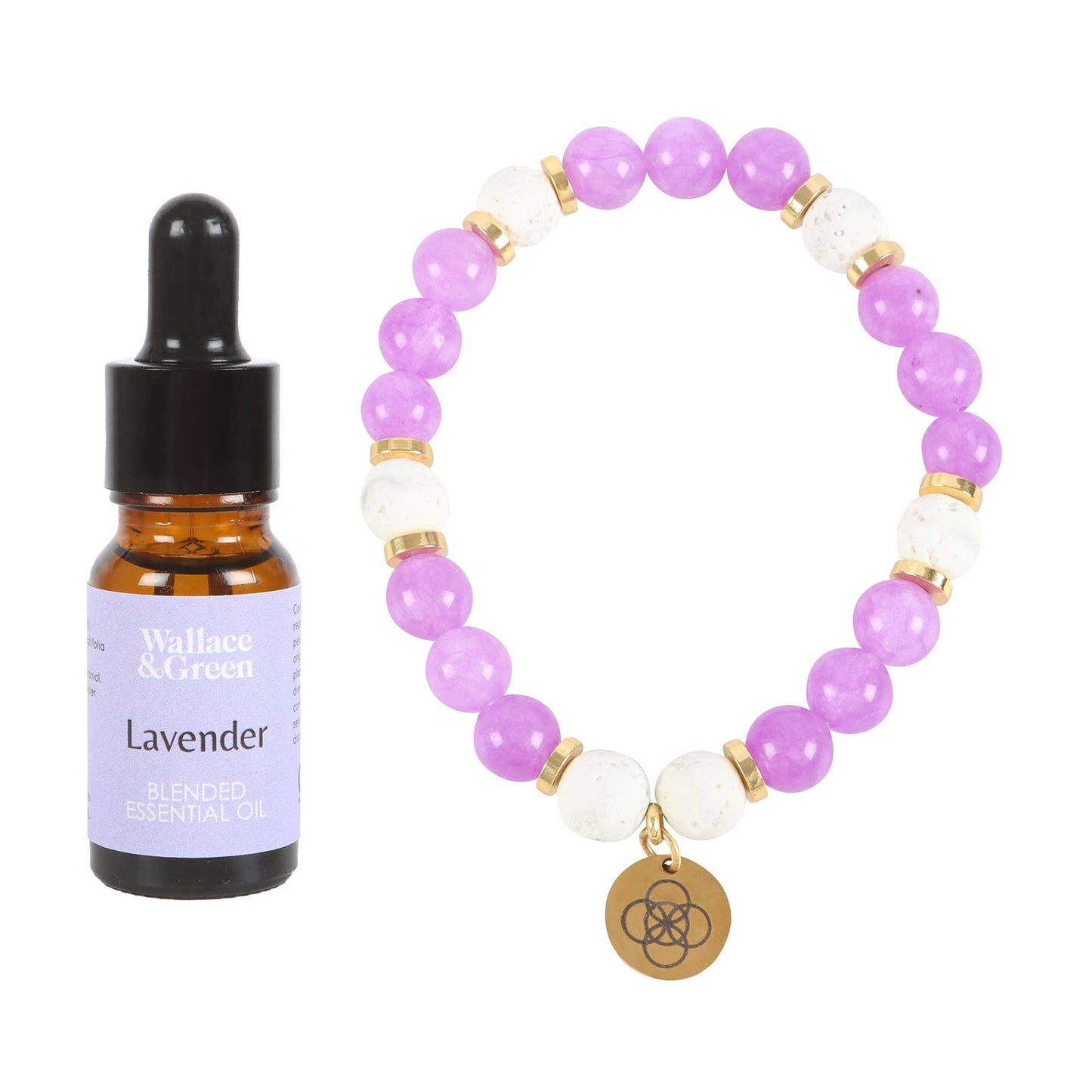 Anti-Anxiety Amethyst Crystal Essential Oil Bracelet