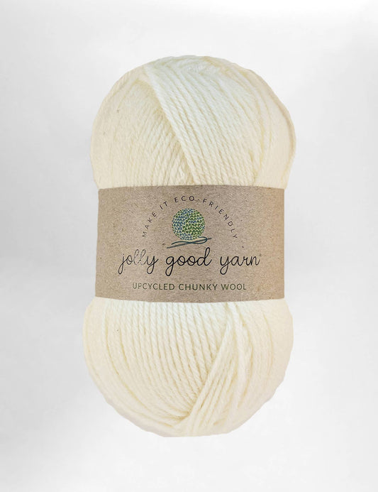 Clawton Cream 100% upcycled knitting wool (190m)