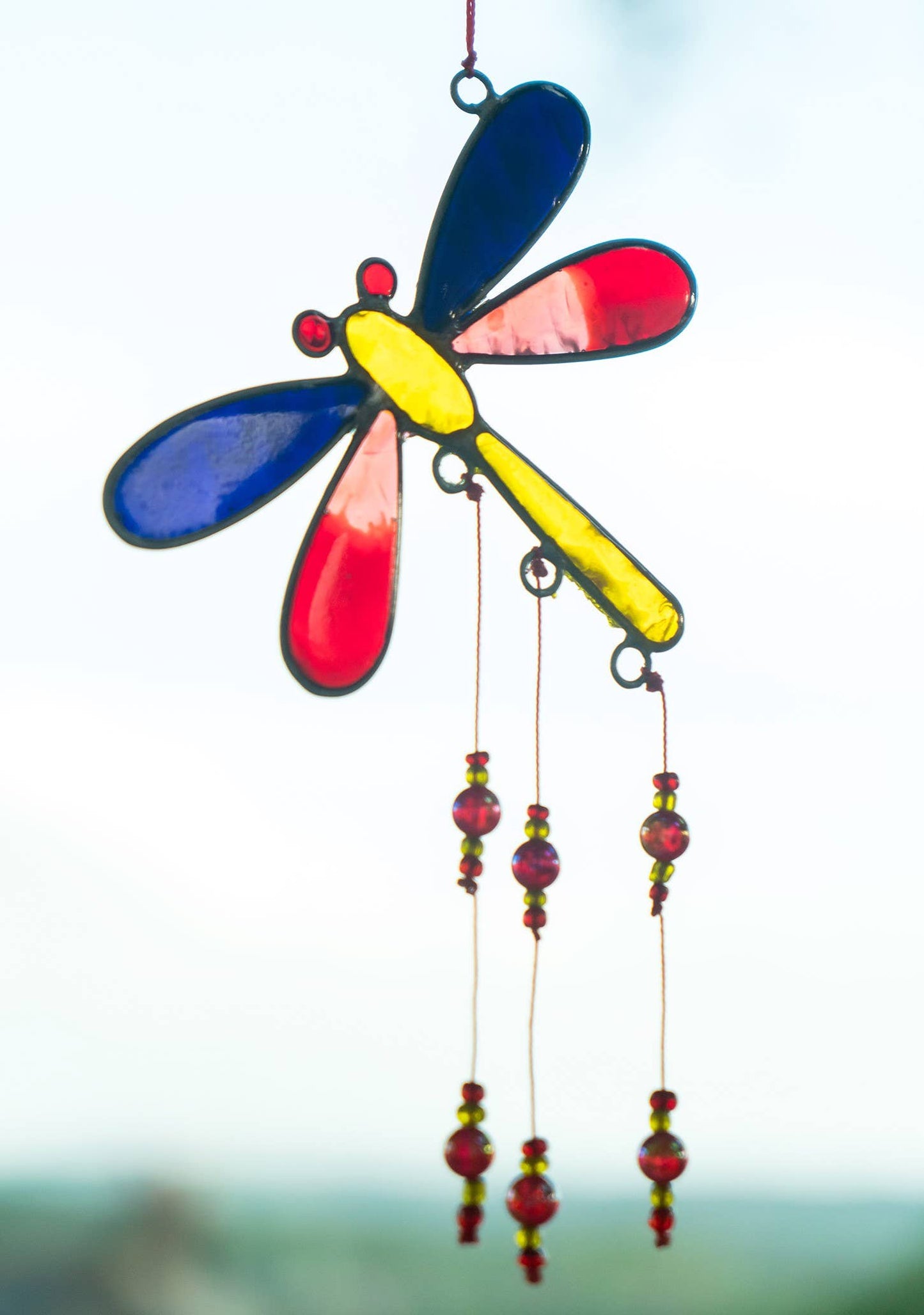 Multi Colour Dragonfly Suncatcher