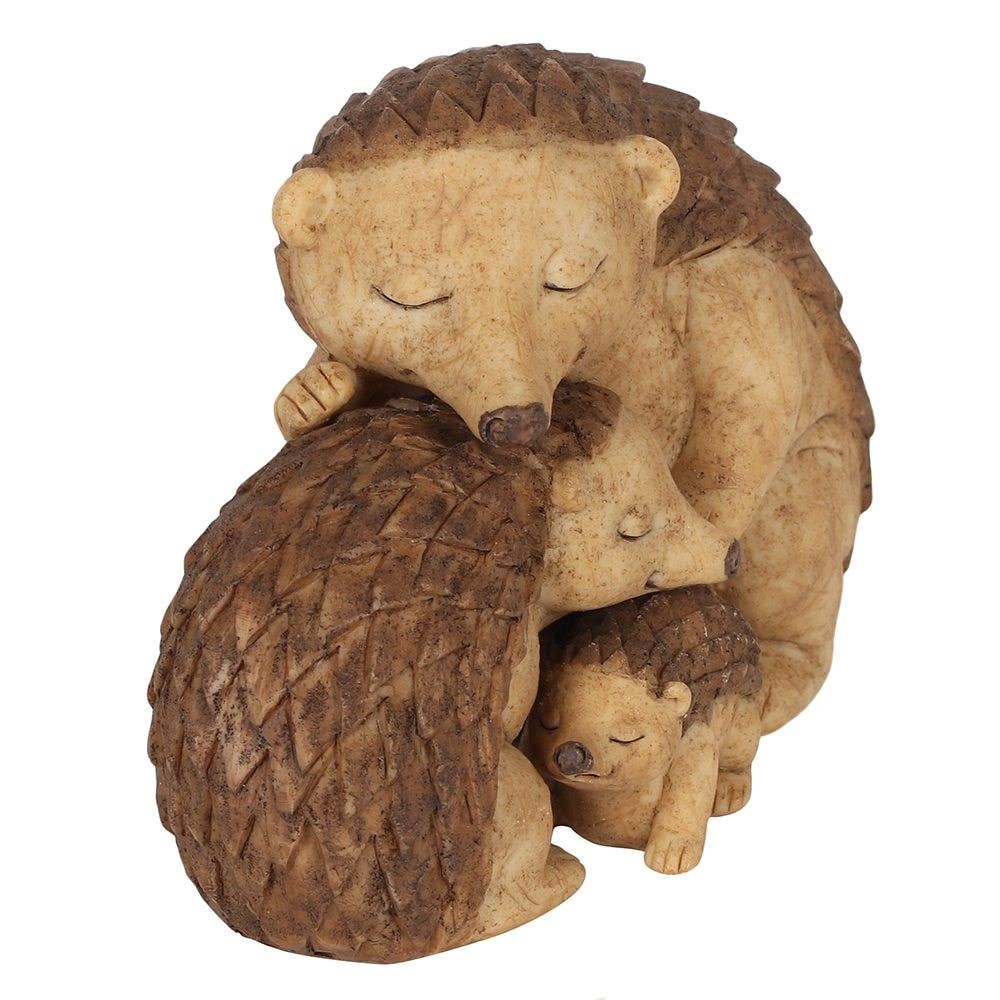 Hedgehog Family Ornament Figurine