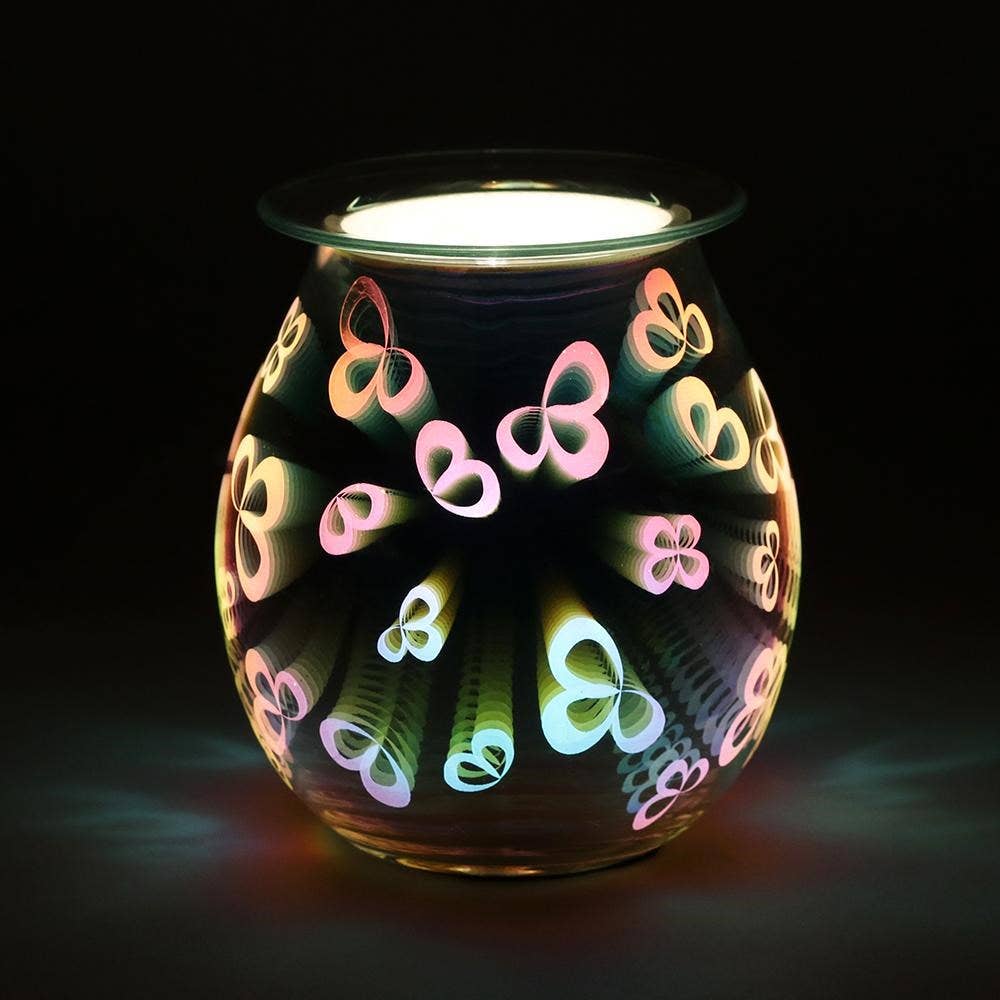 *UK 3 pin plug* 3D Flower Petal Electric Oil Burner