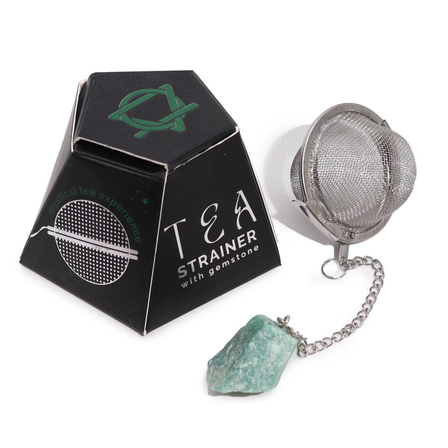 Tea Strainer - Green Aventurine