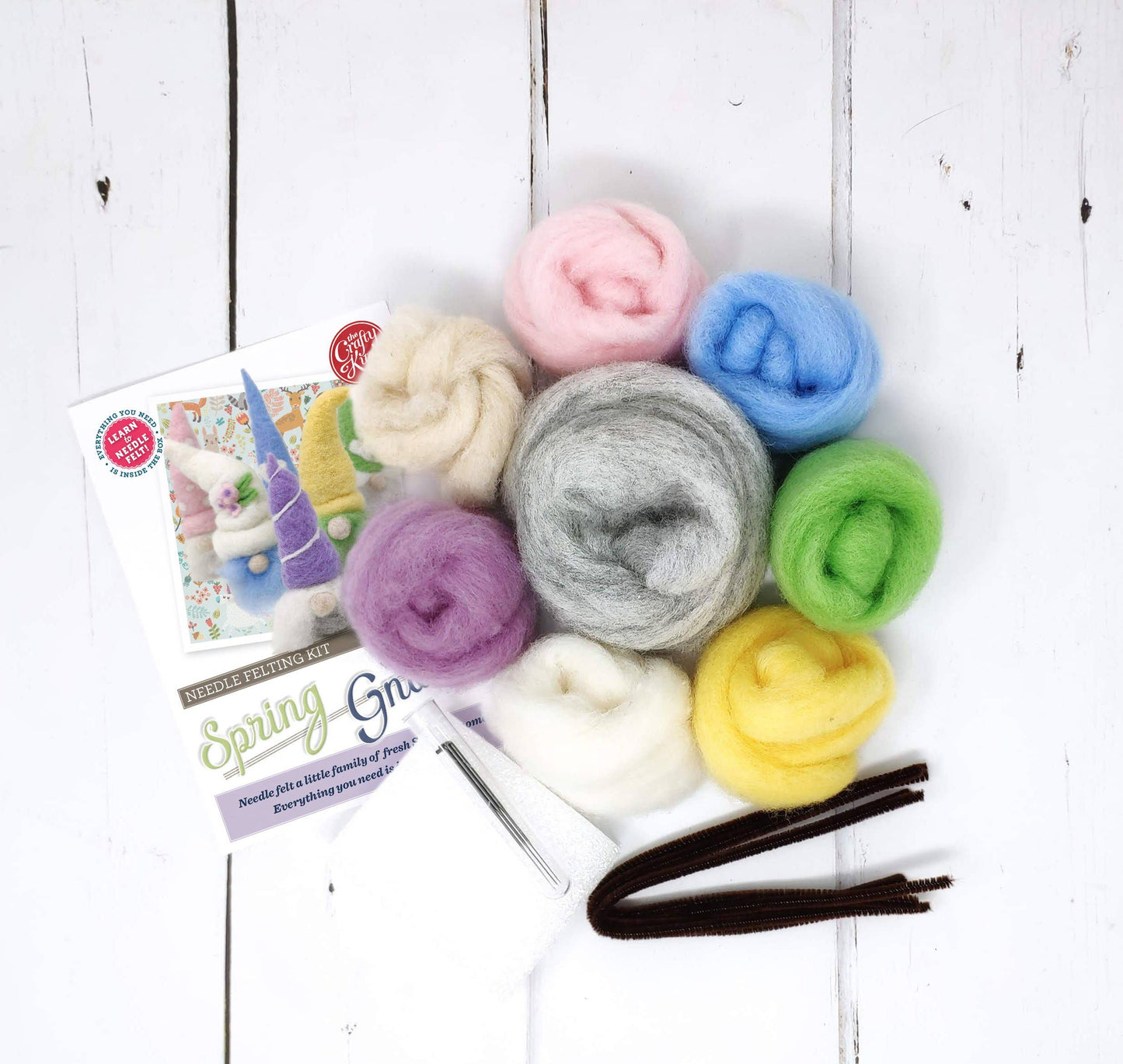 Spring Gnomes Needle Felting Craft Kit