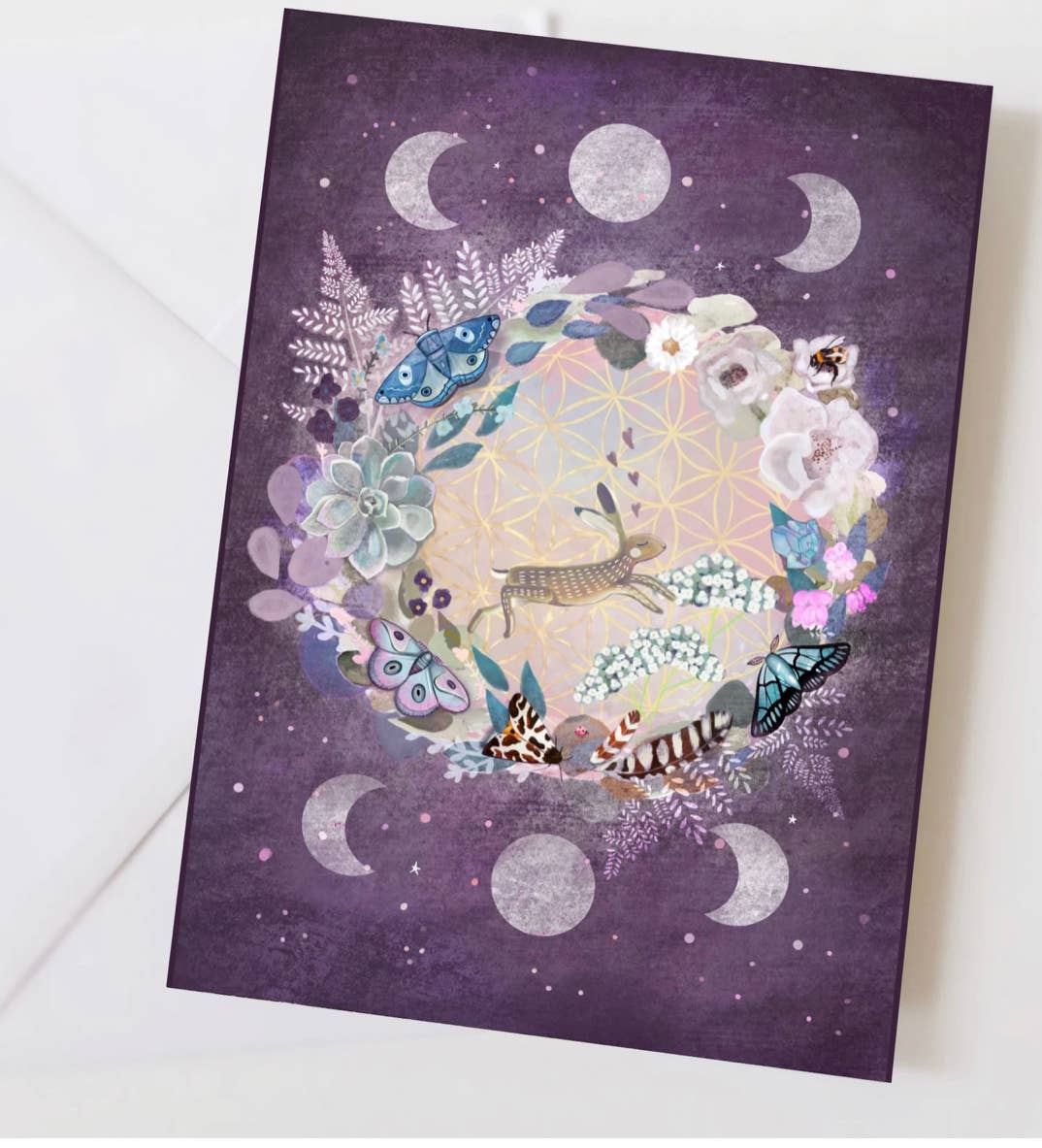 Purple moon phase hare