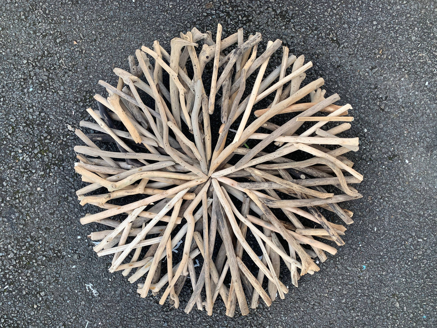 Recycled Driftwood - Round Open Twig Wall Art