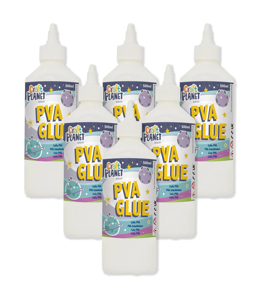 Craft Planet PVA School Glue, White, 0.5 Litre