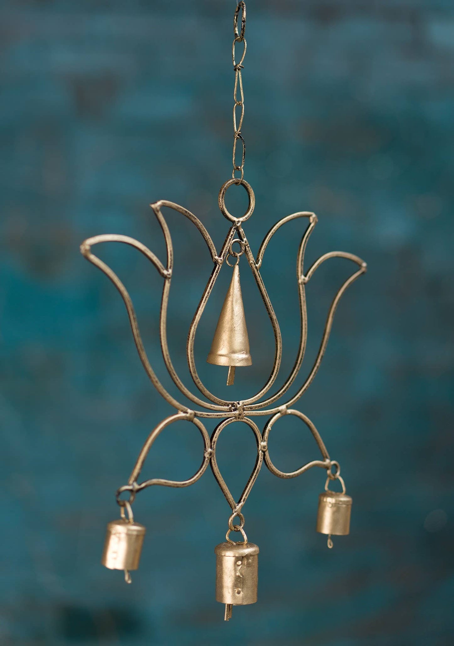 Lotus Flower Windchime With Bells