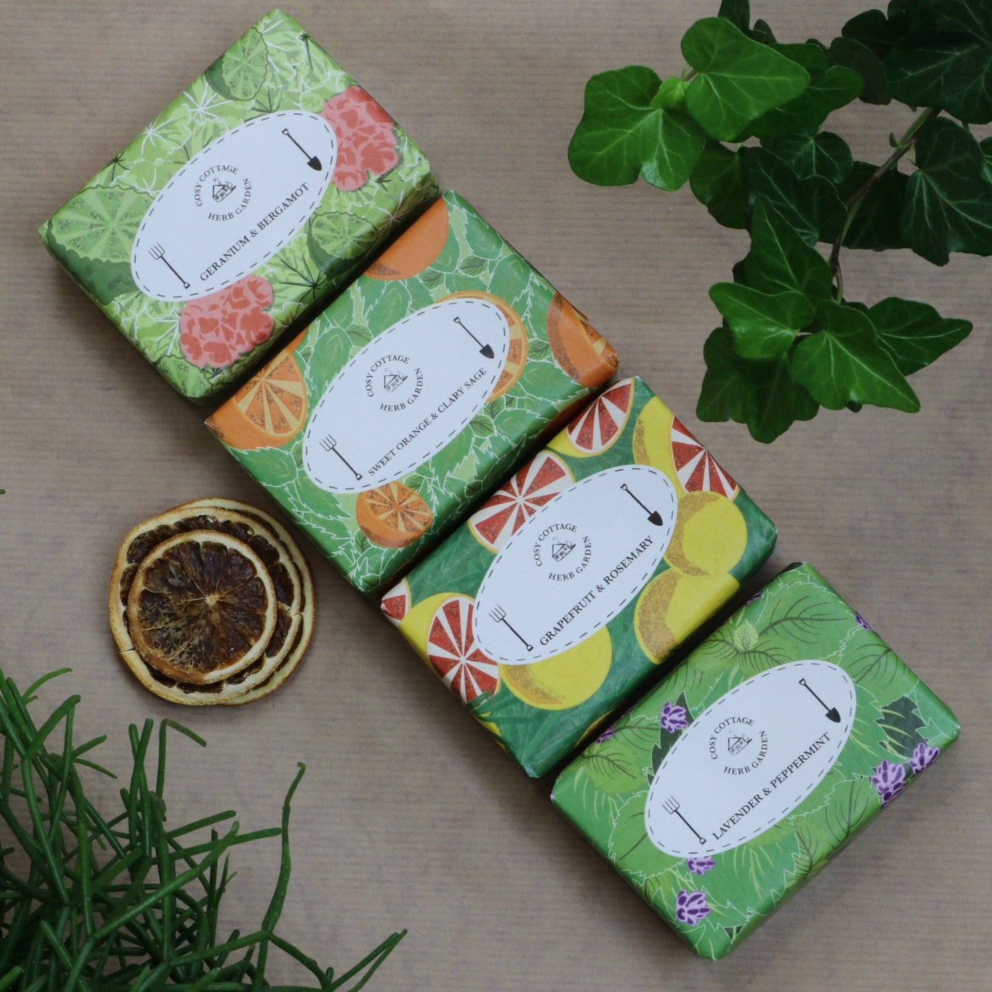 Handmade 120g Luxury Herb Garden Soaps