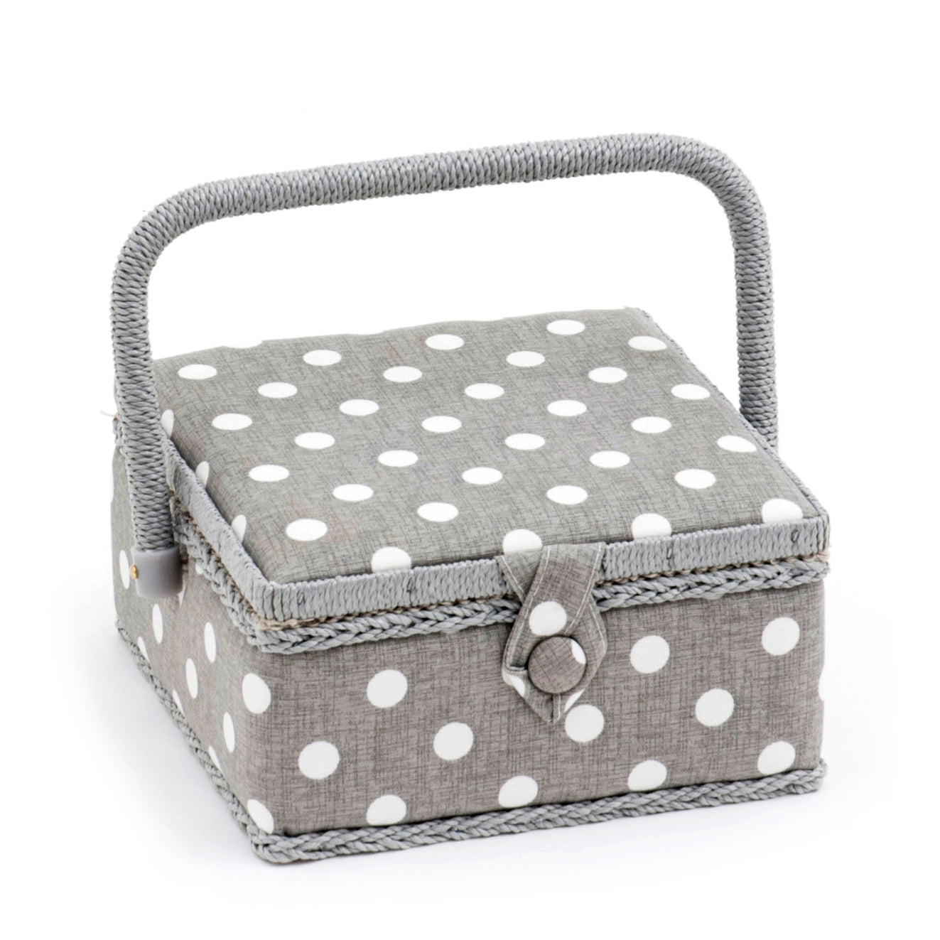 Sewing Box (M): Grey Spot