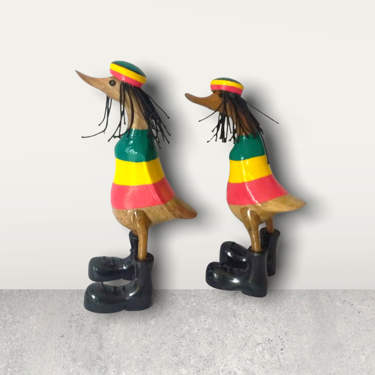 Bamboo Rasta Duck Ornament - 25cm