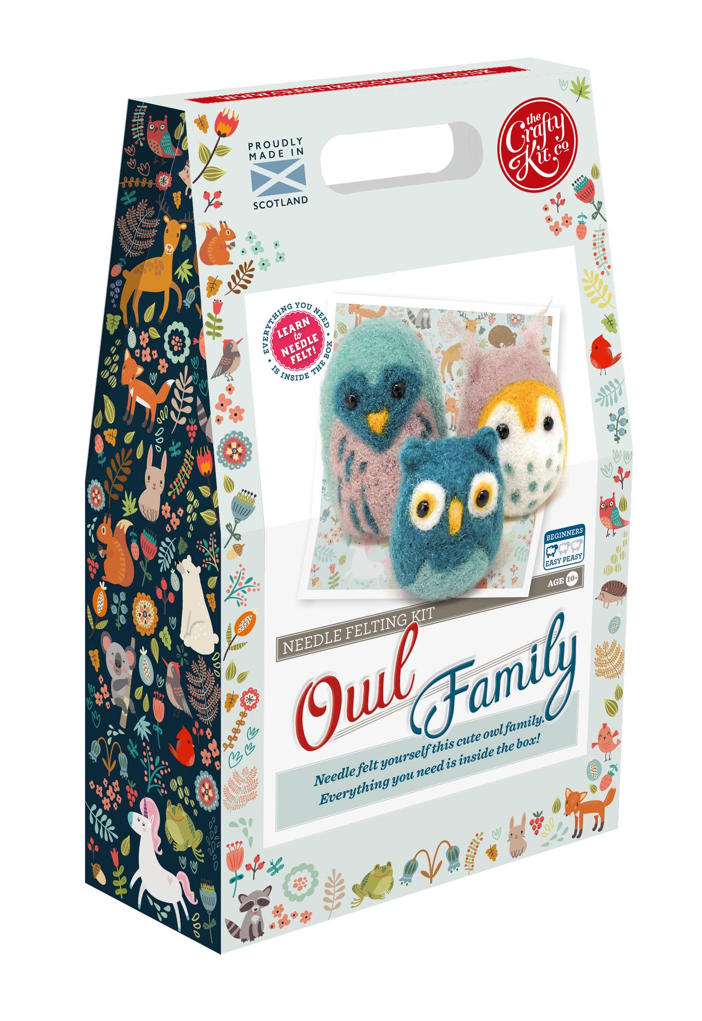 Owl Family Needle Felting Craft Kit