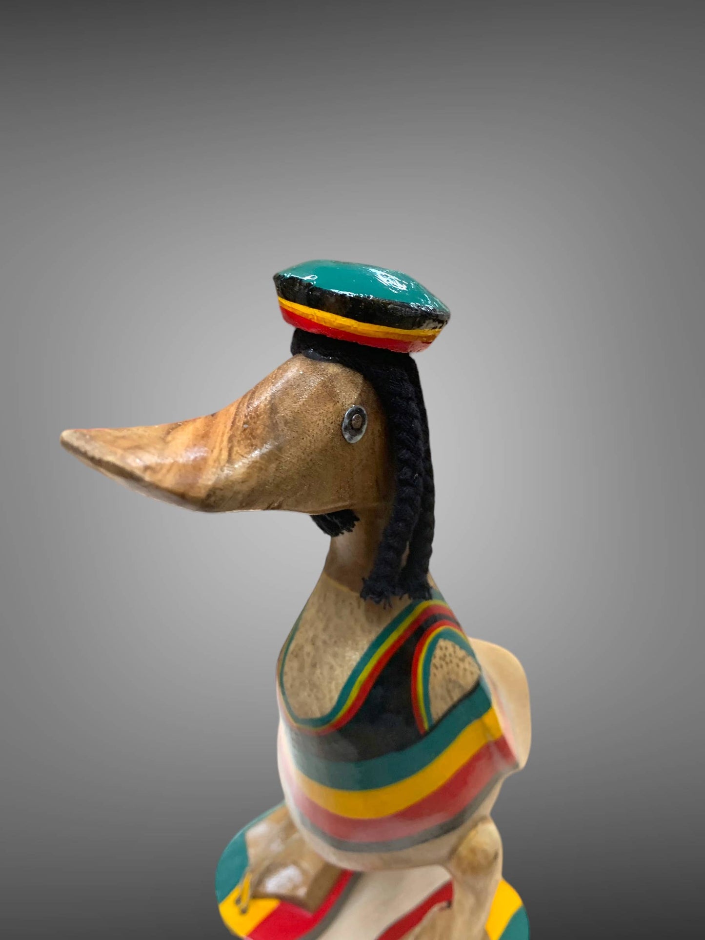 Bamboo Rasta Duck Ornament - 25cm