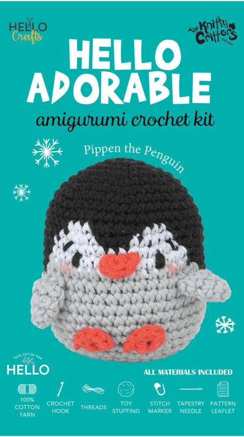 Knitty Critters Hello Adorable - Pippen The Penguin