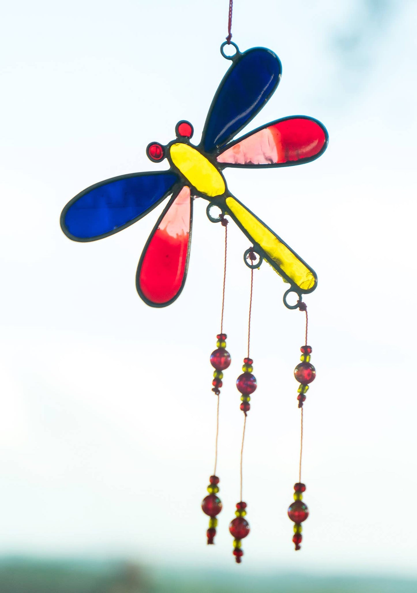 Multi Colour Dragonfly Suncatcher