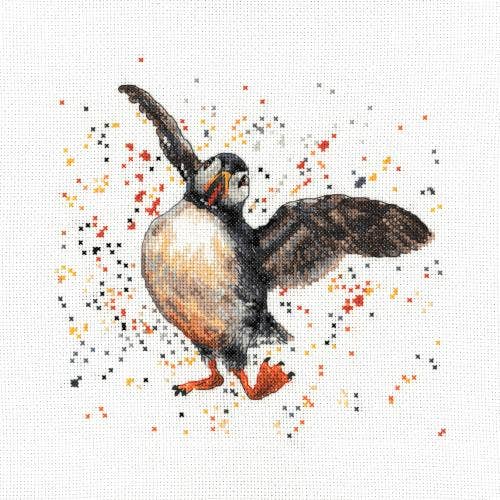 Bree Merryn - Presley The Puffin Cross Stitch Kit