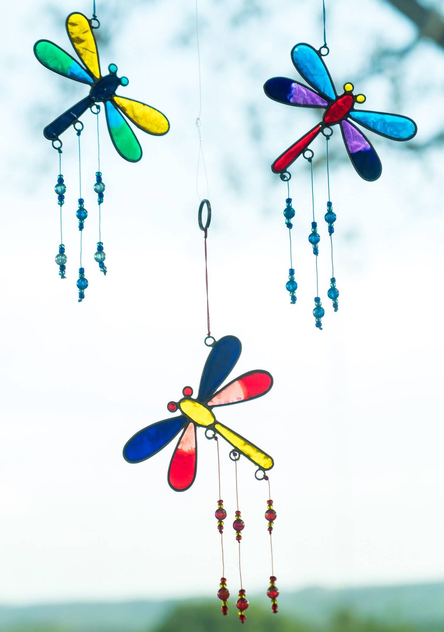 Multi Colour Dragonfly Suncatcher