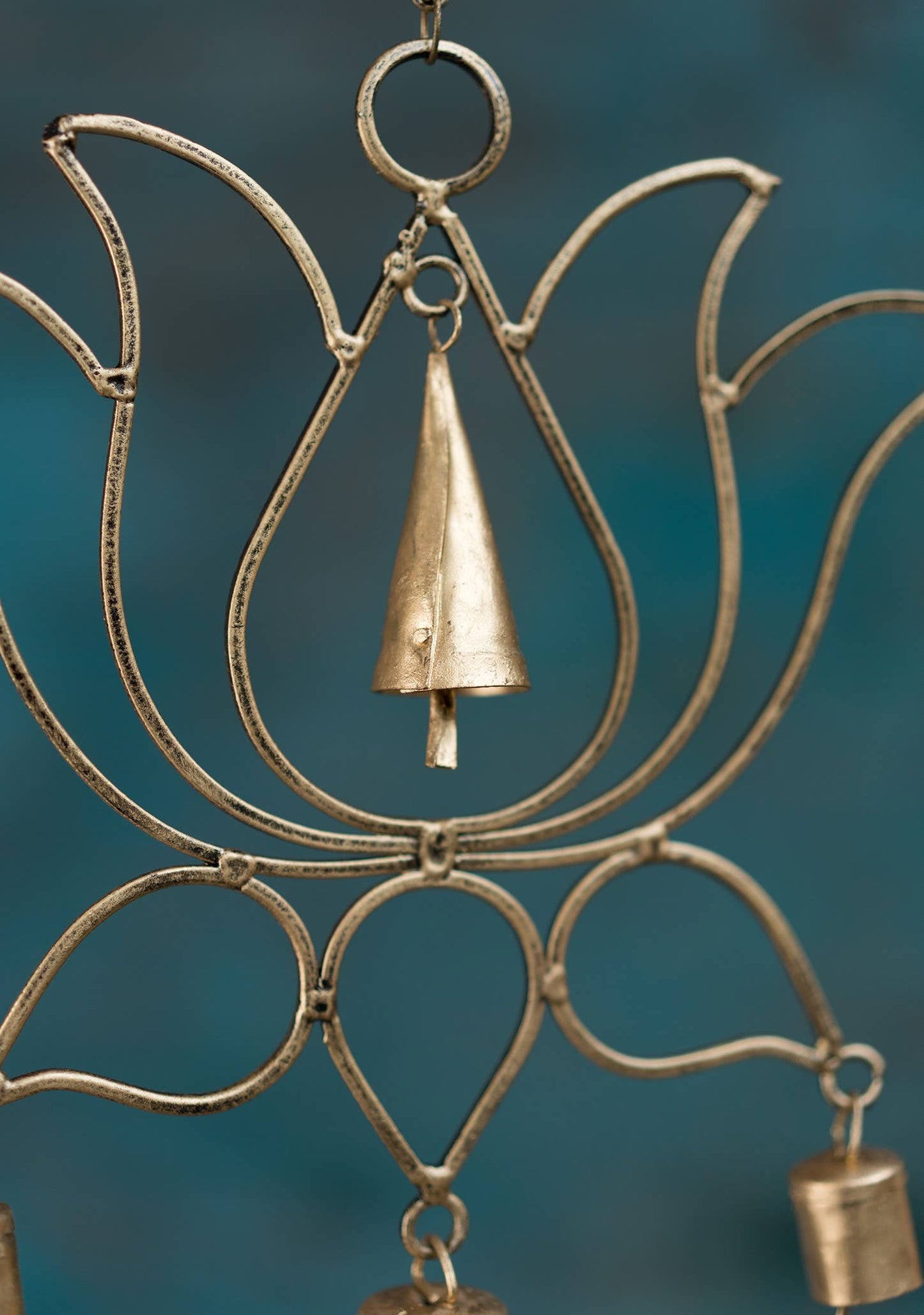 Lotus Flower Windchime With Bells