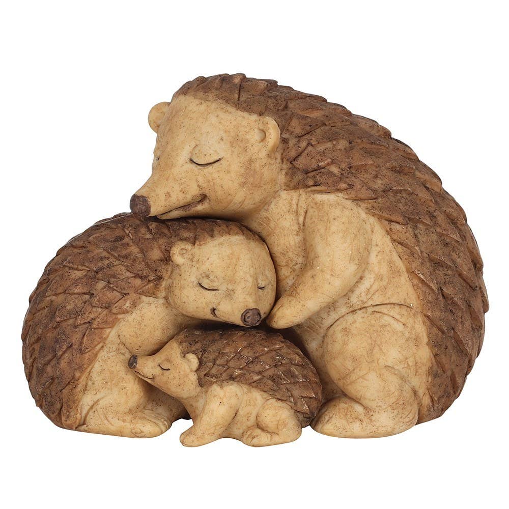 Hedgehog Family Ornament Figurine