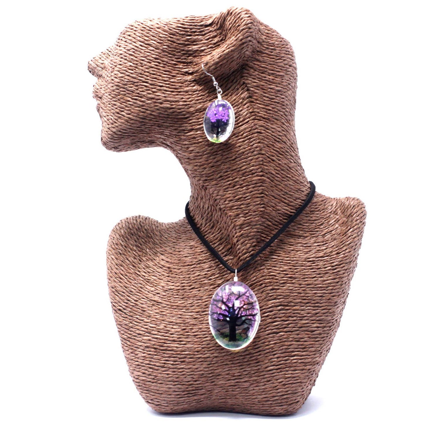 PFJ-01 - Pressed Flowers - Tree of Life set - Lavender